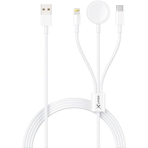 Oplaadkabel xlayer 219321 wit 90 mm (d)