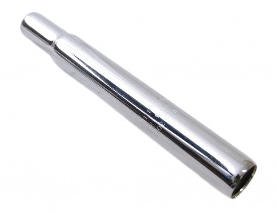 Seat post candle Ø25.6mm 350mm - Silver chromed