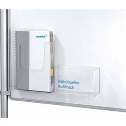 Wall-mounted leaflet dispenser Ultradex transparent