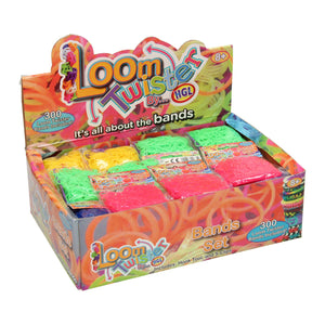 Loom set twister mixed, 14,400 pcs + accessories