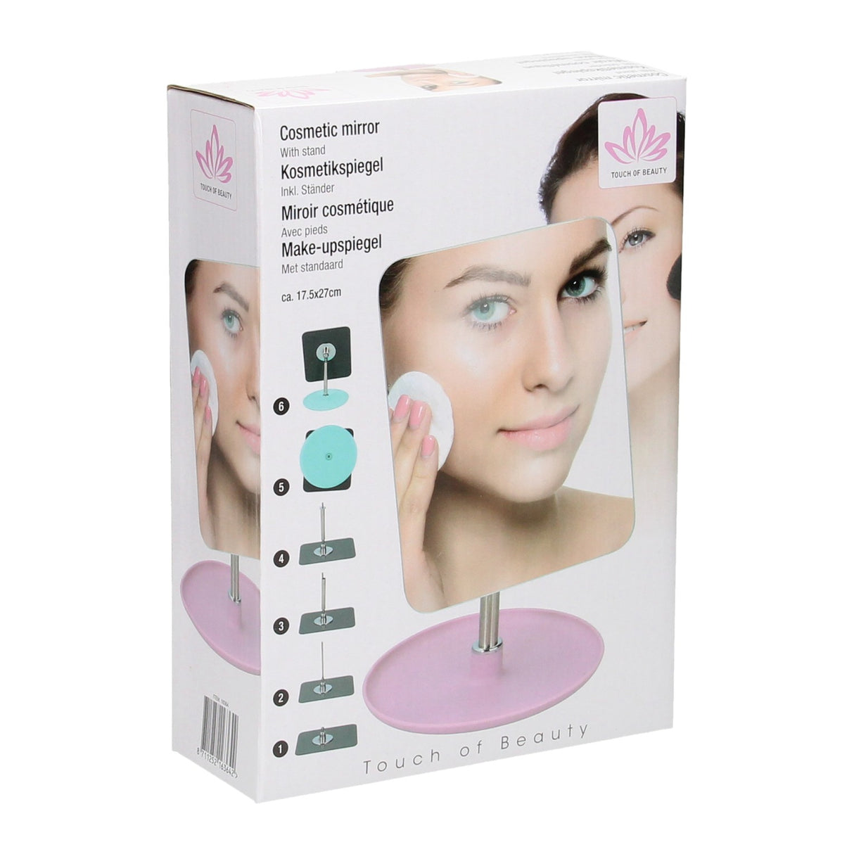 Make-up mirror with stand