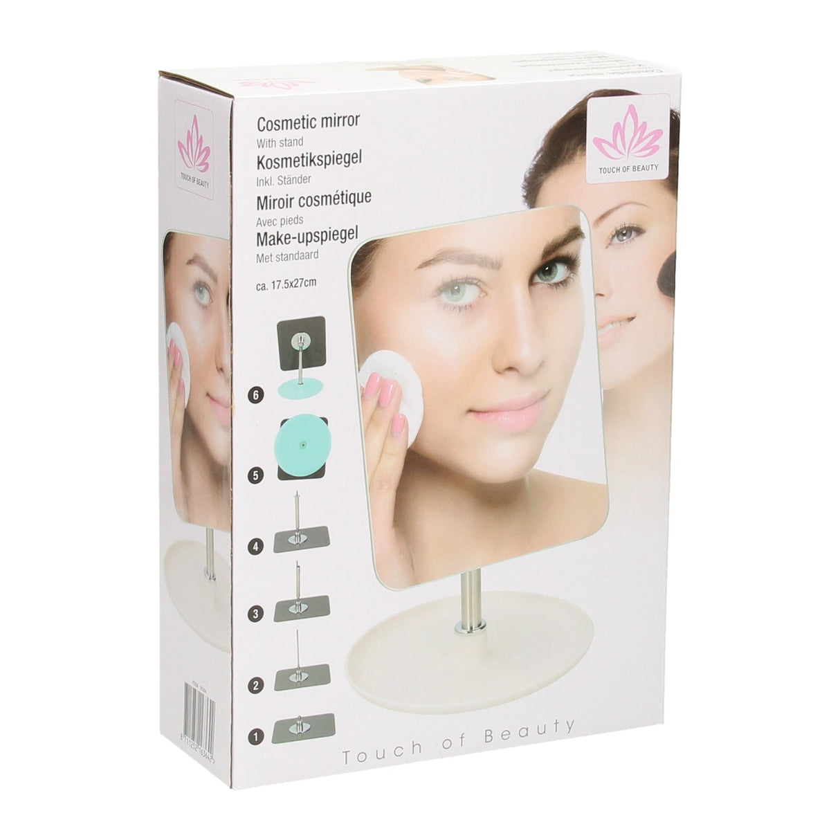 Make-up mirror with standard