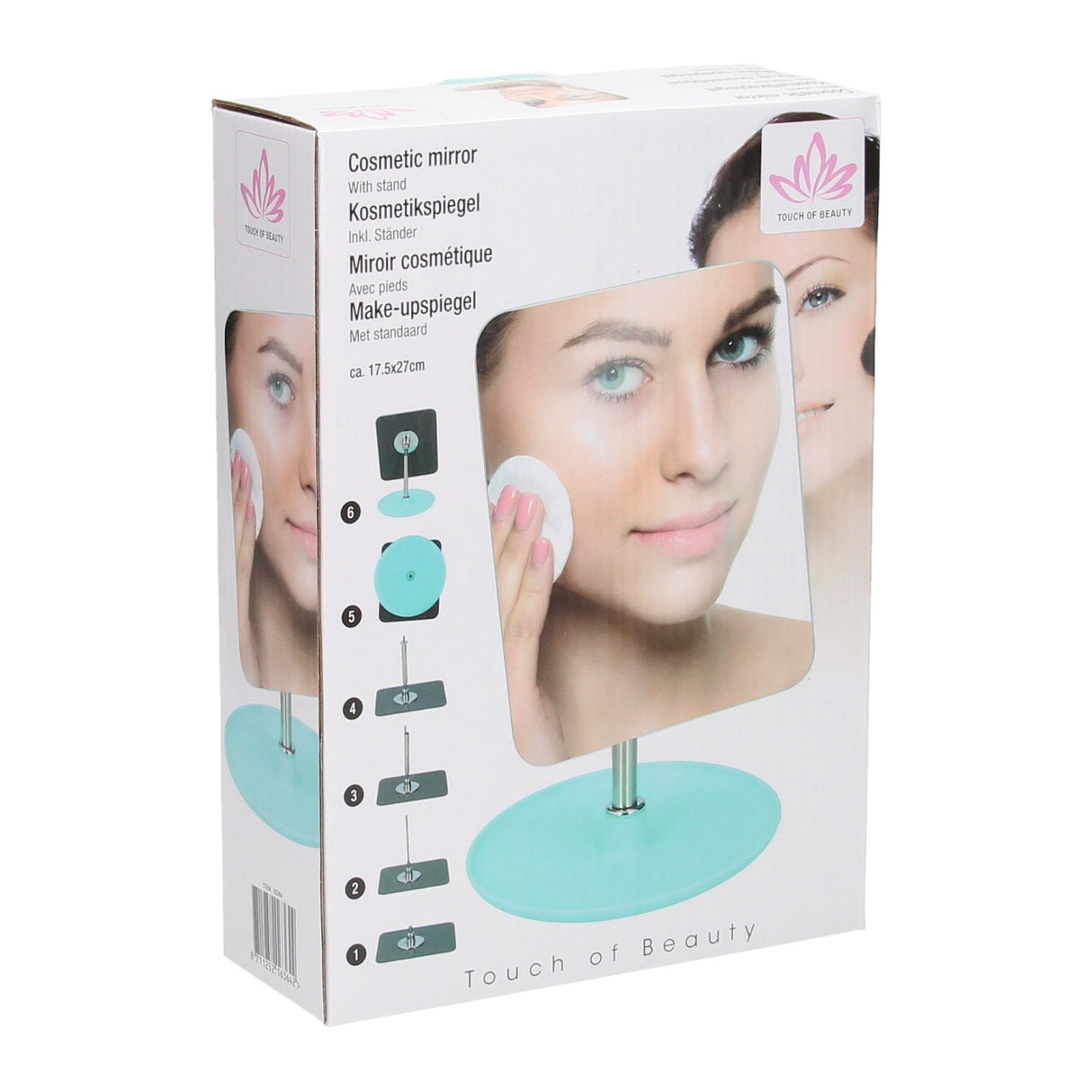 Make-up mirror with standard