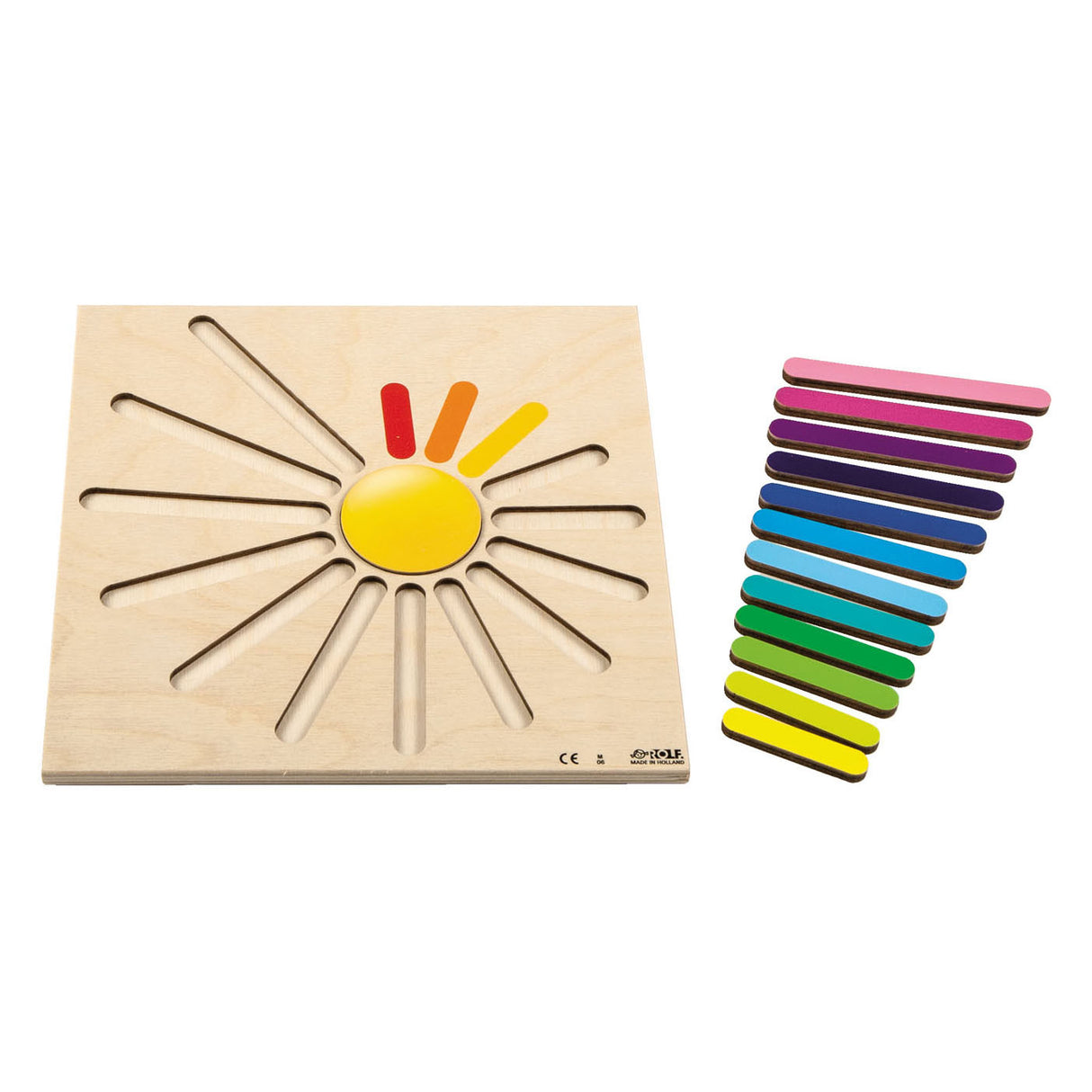 Rolf Rolf Relief Puzzle Rainbow rays, 15st.