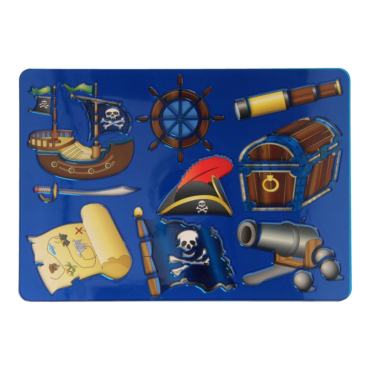 Modello di grafico pirata, 27x19cm