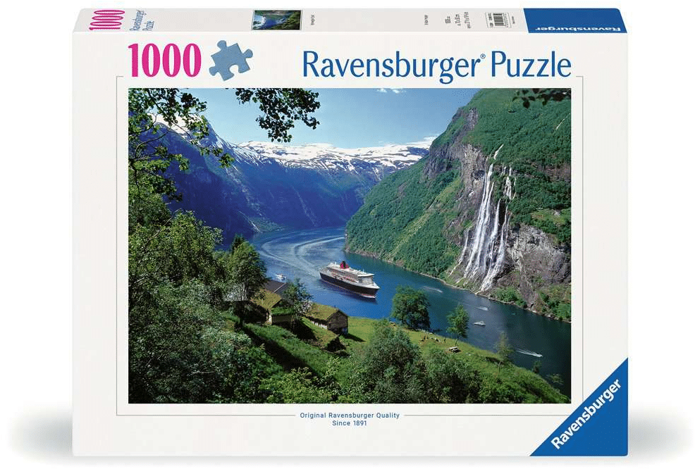 Ravensburger jigsaw puzzle noors fjord, 1000st.
