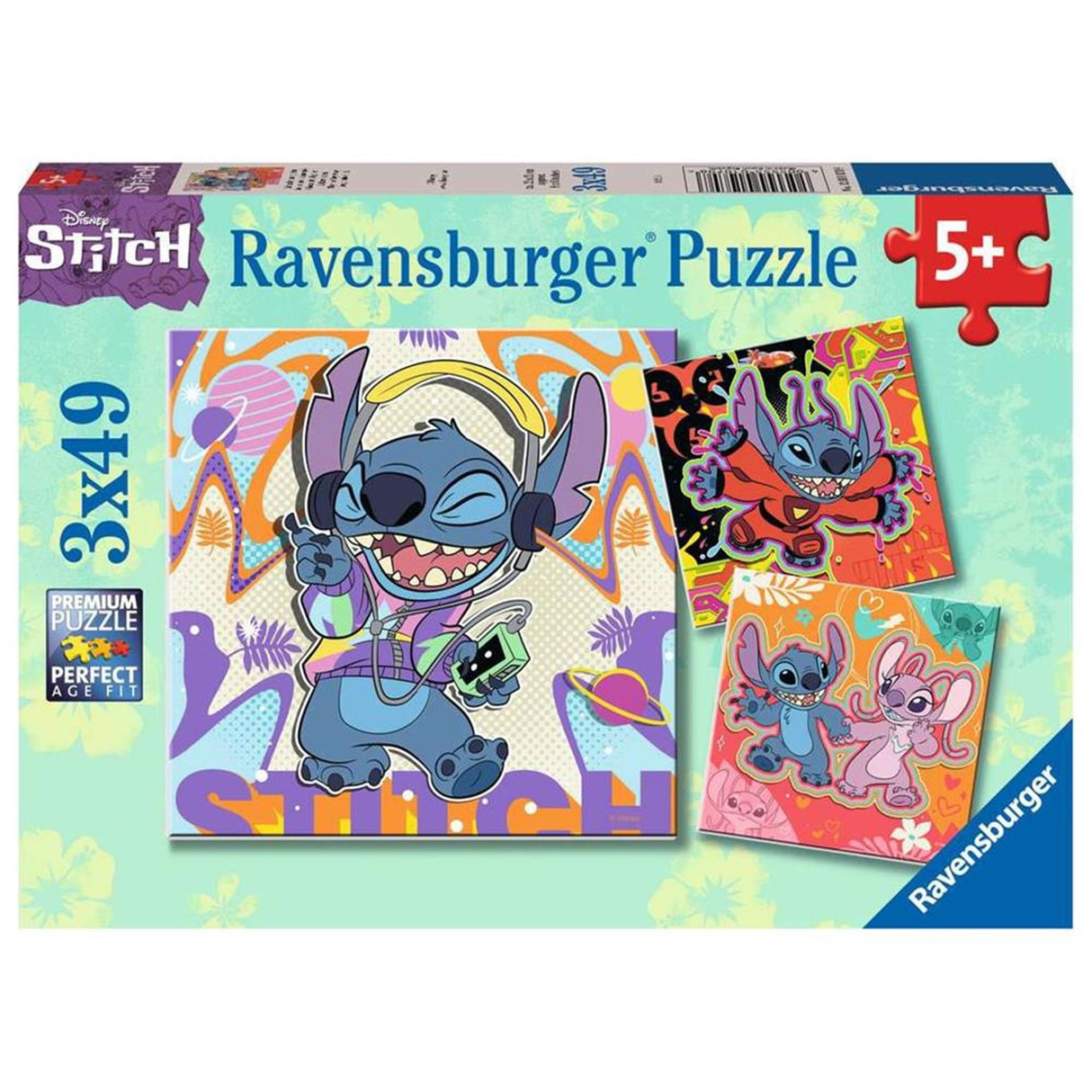 Ravensburger dėlionės dygsnis 3x49 vnt