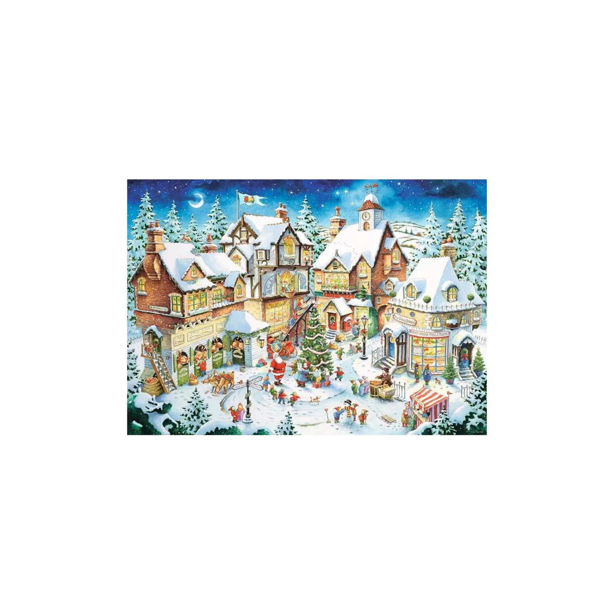 Ravensburger Puzzle Chrëschtduerf 1000 Stéck