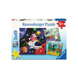 Quebra-cabeça Ravensburger descobridores de animais - 3x49pcs.