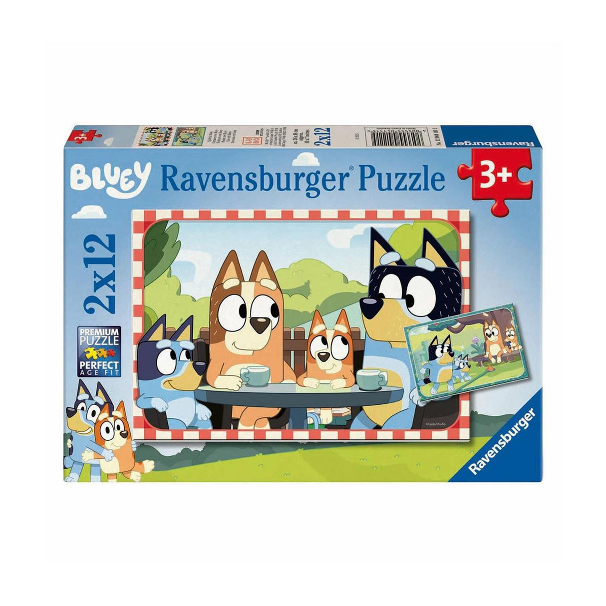 Ravensburger Pluzzle Bluey, 2x12st.