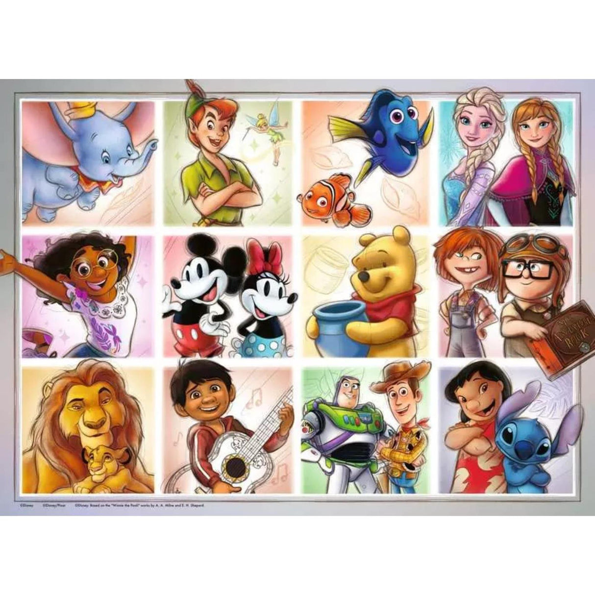 Ravensburger jigsaw puzzle xxl disney characters, 100 pcs.