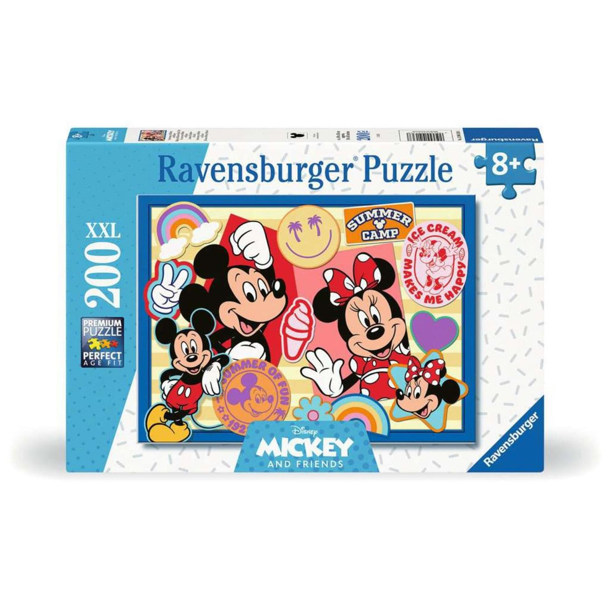 Ravensburger jigsaw puzzle xxl mickey and minnie, 200 pieces.