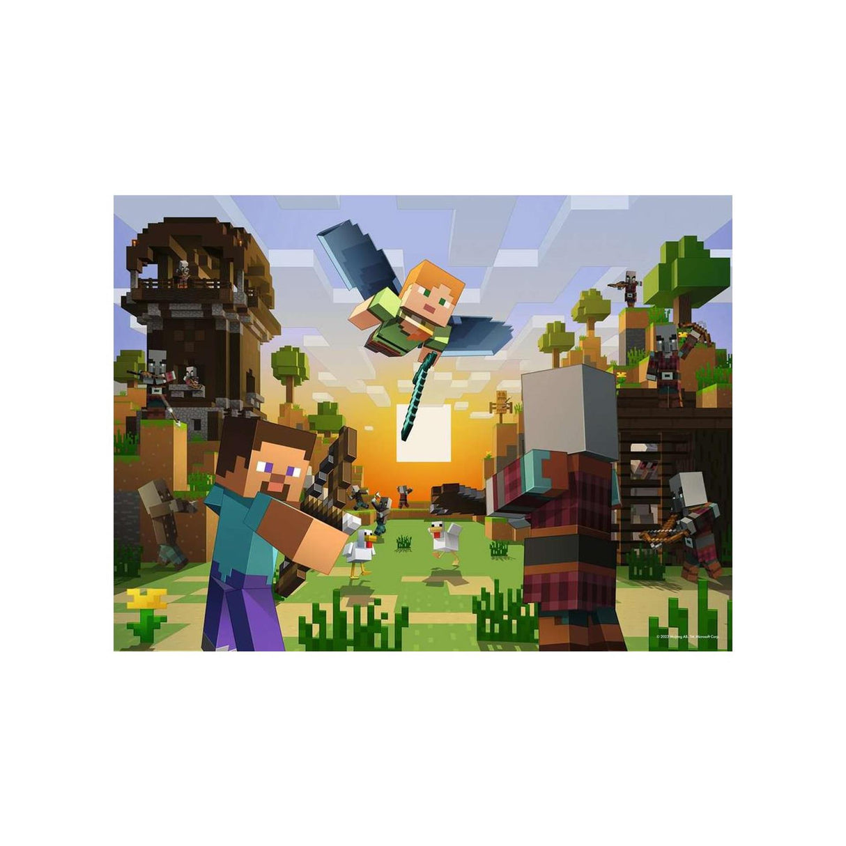 Ravensburger jigsaw puzzle minecraft - 150 pcs. xxl