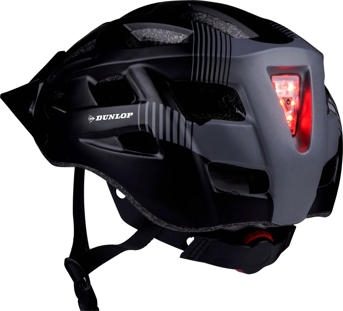 Dunlop cykelhjälm l med visir och LED