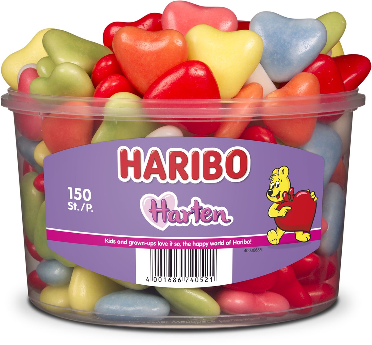 Haribo foam hearts (150 pieces)