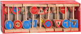 Playwood wooden traffic sign set, 18 pieces.