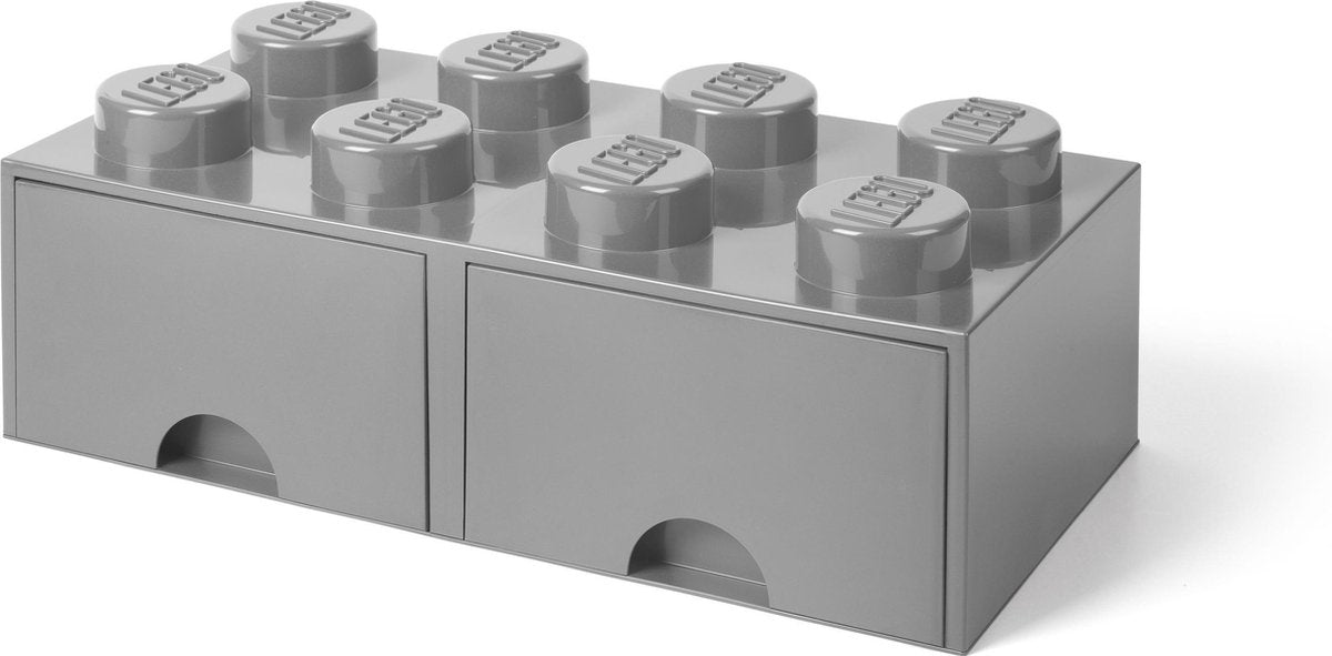 Room copenhagen lego brick drawer 8 gray