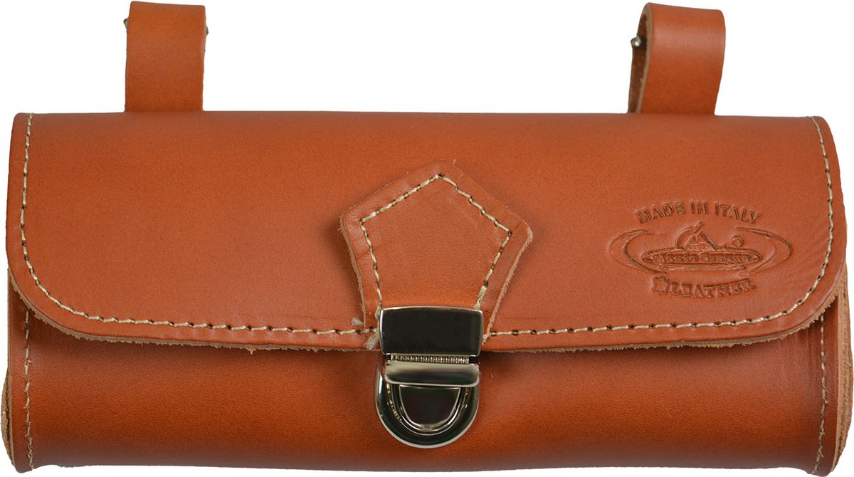 Selle Monte Grappa Monte Grappa Satteltasche Leder Cognac mit Logo