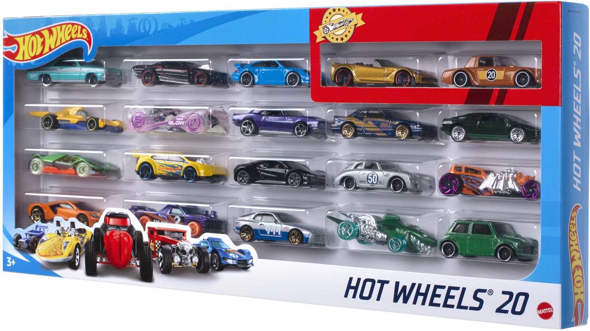 Hot wheels diecast 20 cars assorted