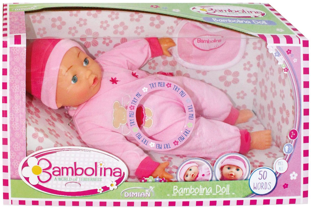 Bambolina doll 40 cm talks 50 Dutch sentences