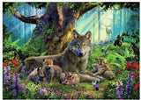 Ravensburger jigsaw puzzle family wolf in the forest, 1000 pcs.