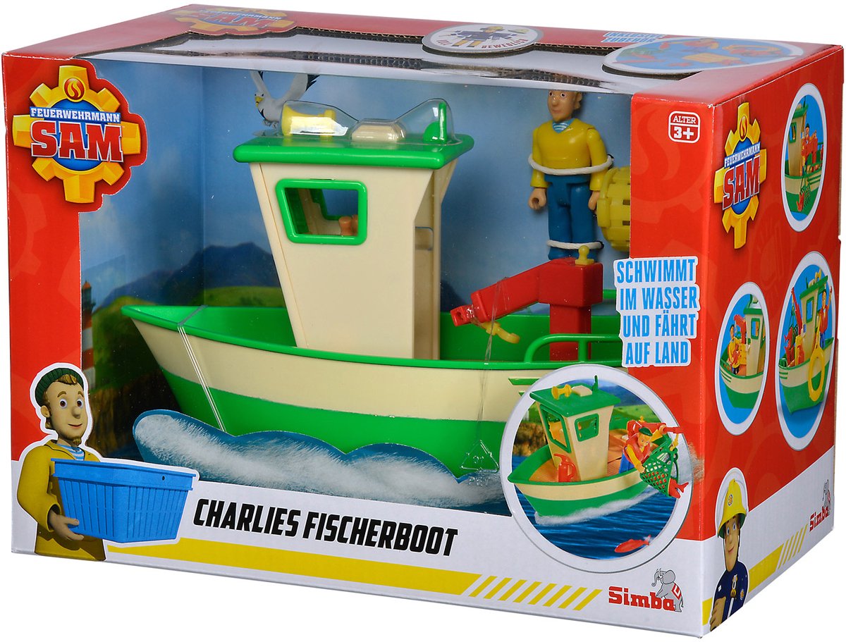 Simba Charlies fiskebåt med figur
