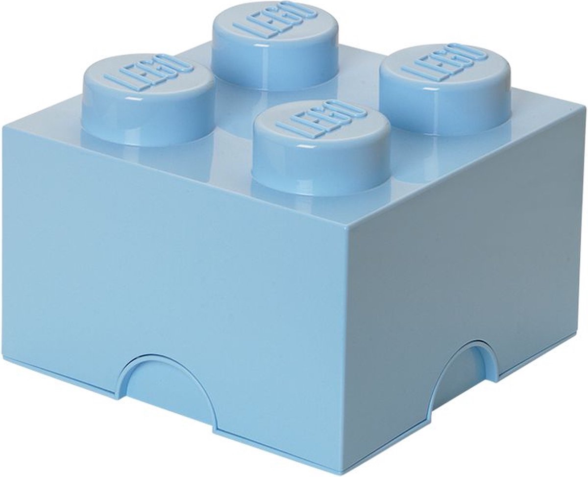 Room copenhagen lego storage brick 4 light blue