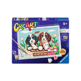 Ravensburger creart hundar i en korg