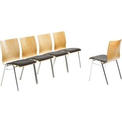 Stackable chair Mayer Sitzmöbel 2118 fabric anthracite