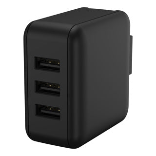 USB travel charger 15w with interchangeable ac plugs | 2 pcs