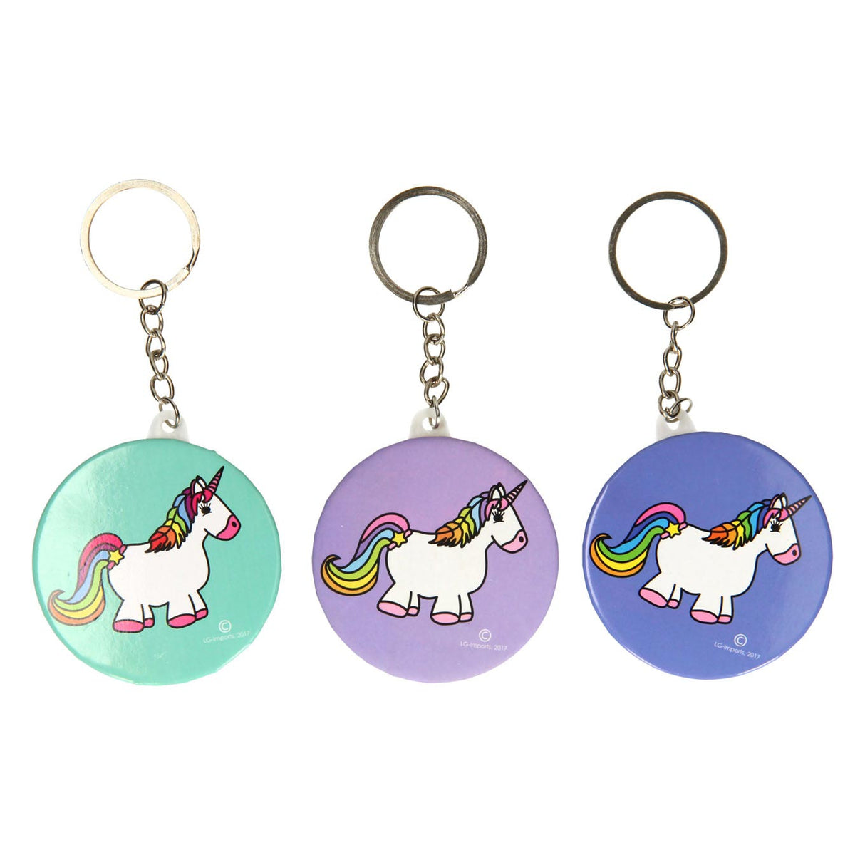 Duckiez Keychain mat Spigel Eenhoorn