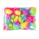 LG Importerer Fluffy Key Ring Rainbow Ball, 12 ..