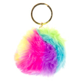 LG tuonti Fluffy Key Ringin sateenkaaripallo, 12..