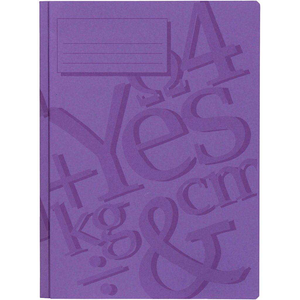 Workbook, A4, purple, 100 pieces 1 box