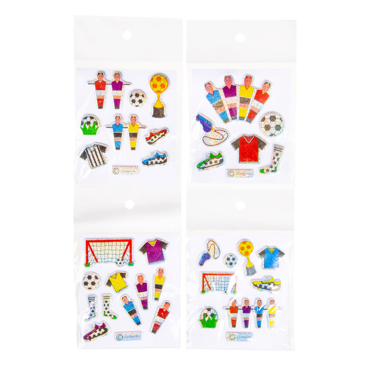 LG-Importer Sticker Fussball glänzend