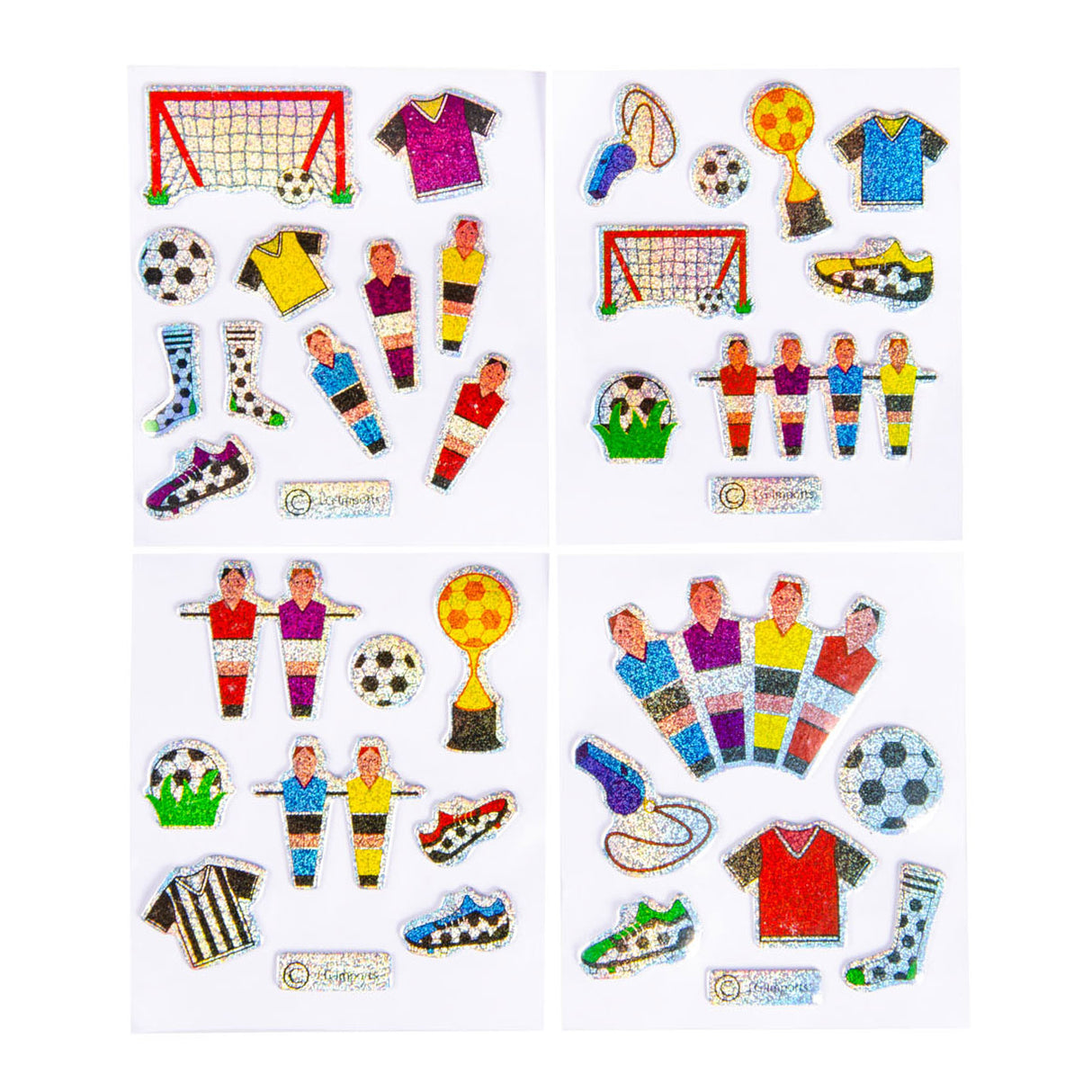 Duckiez stickers football glittering