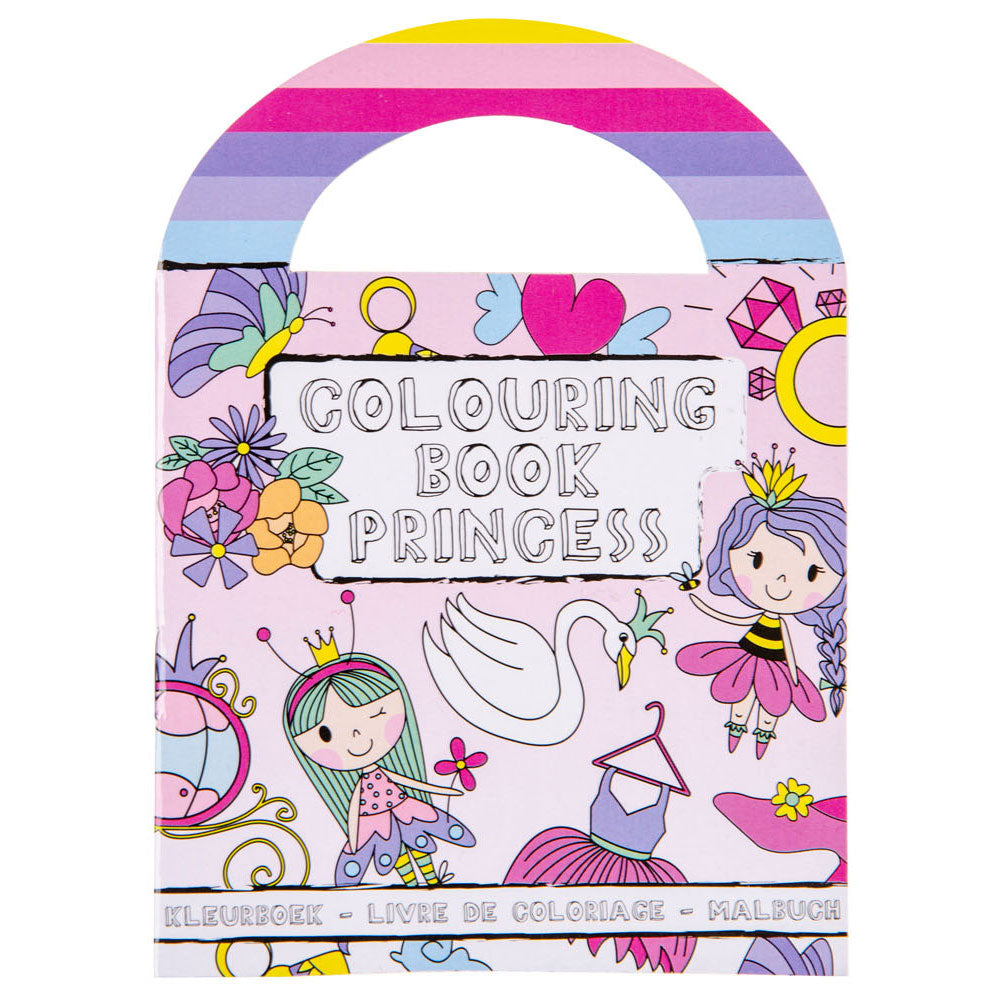 Livro de colorir Duckiez com adesivos de princesa