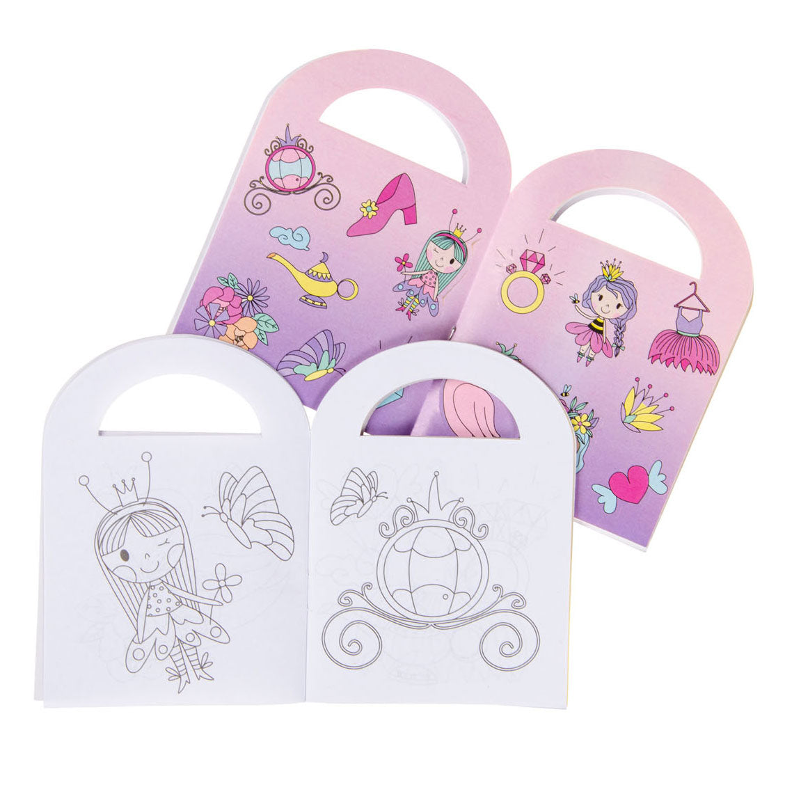 Omalovánky Duckiez s princeznou s nálepkami