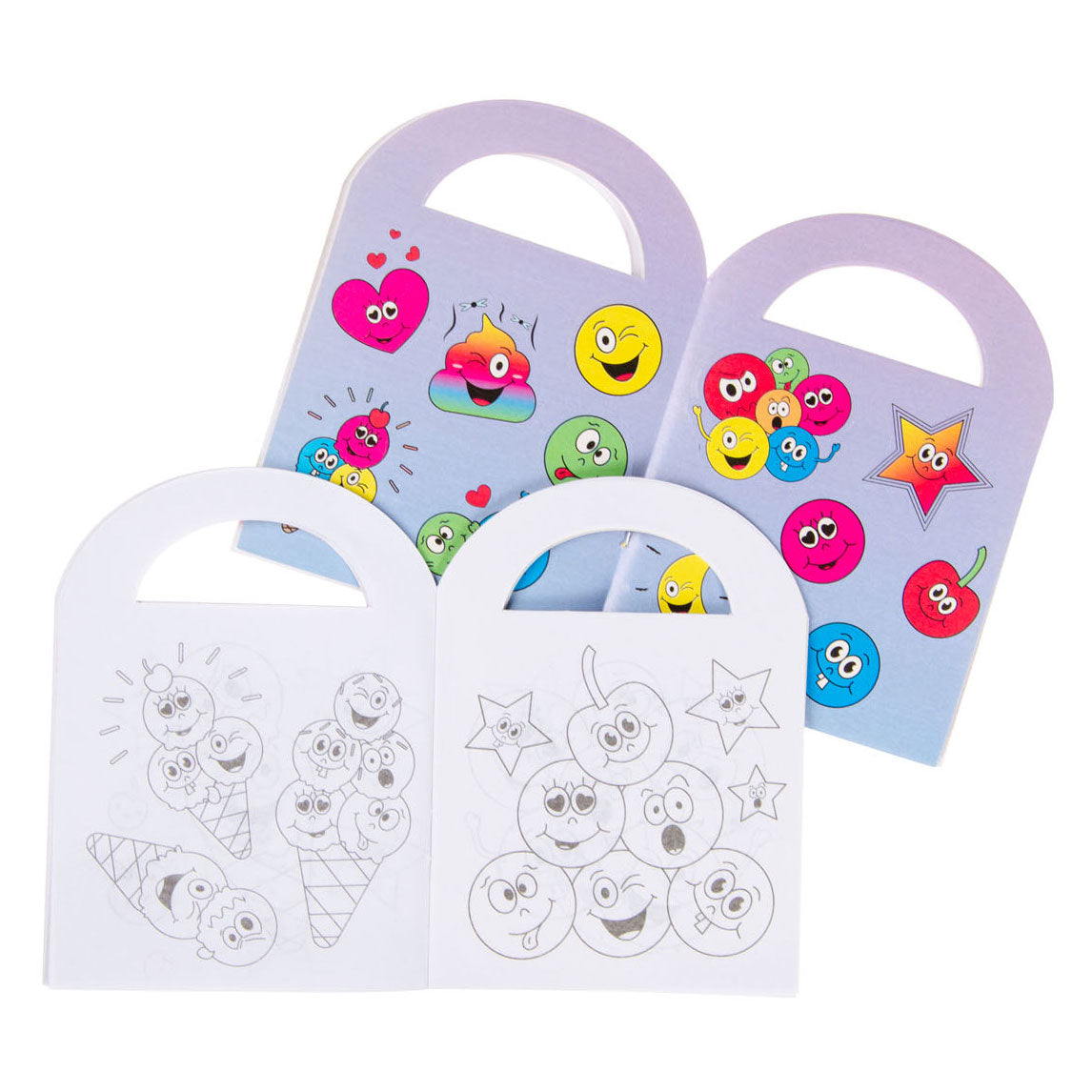 Den Duckiez Coloring Buch mat Sticker Smile Gesiicht