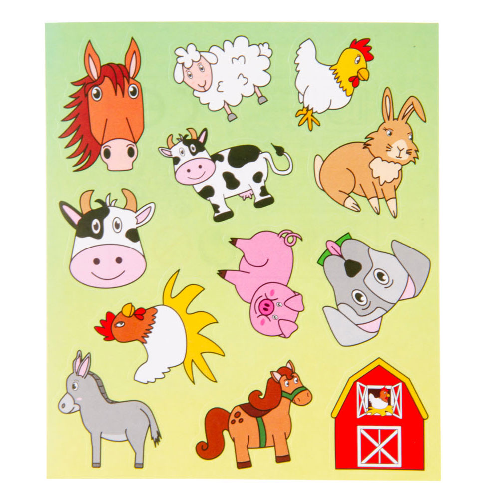 Duckiez Stickervel farm animals
