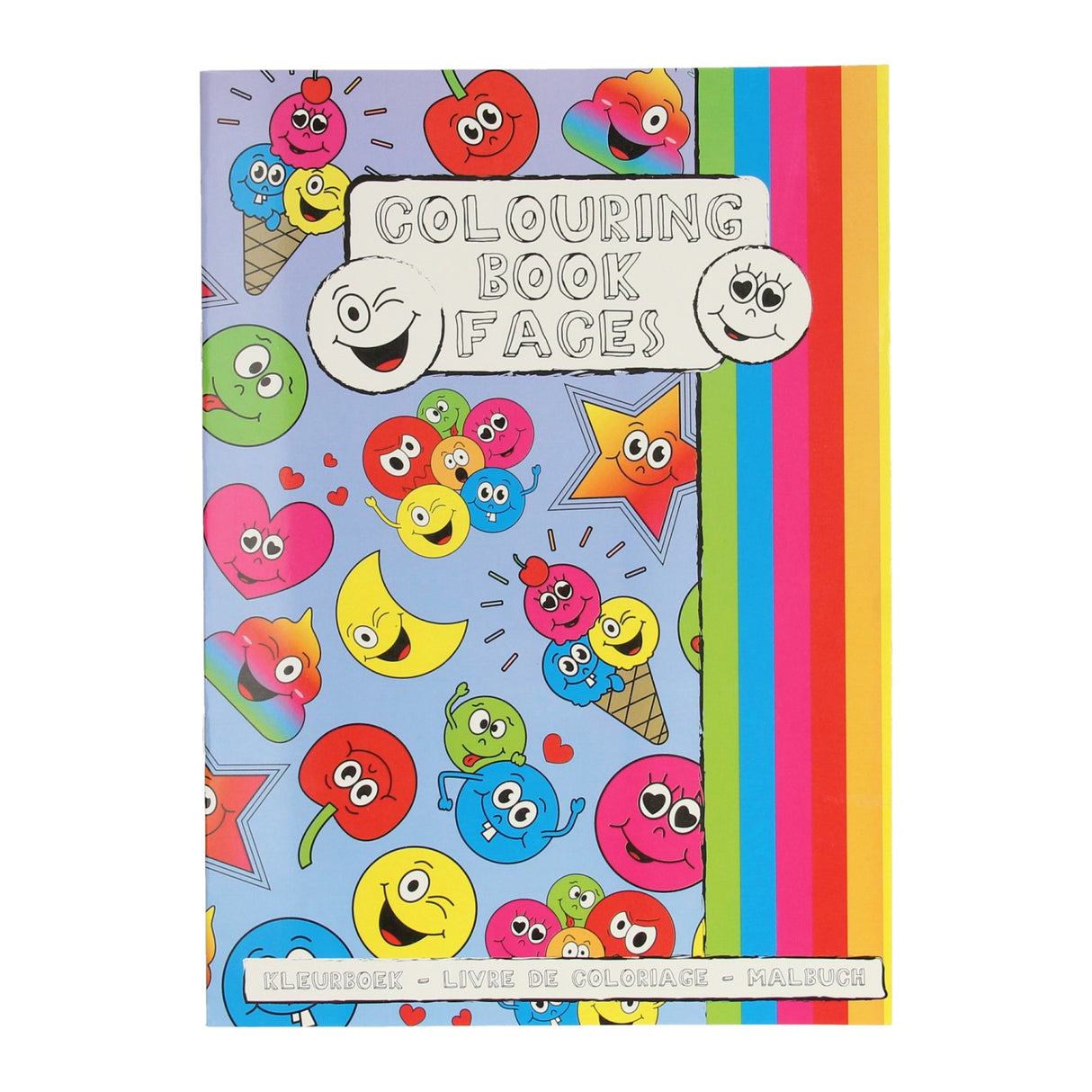 Duckiez-Malbuch mit Stickerbogen mit Smiley-Gesicht