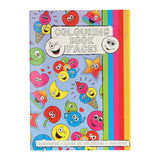 Duckiez coloring book with sticker sheet laughing face