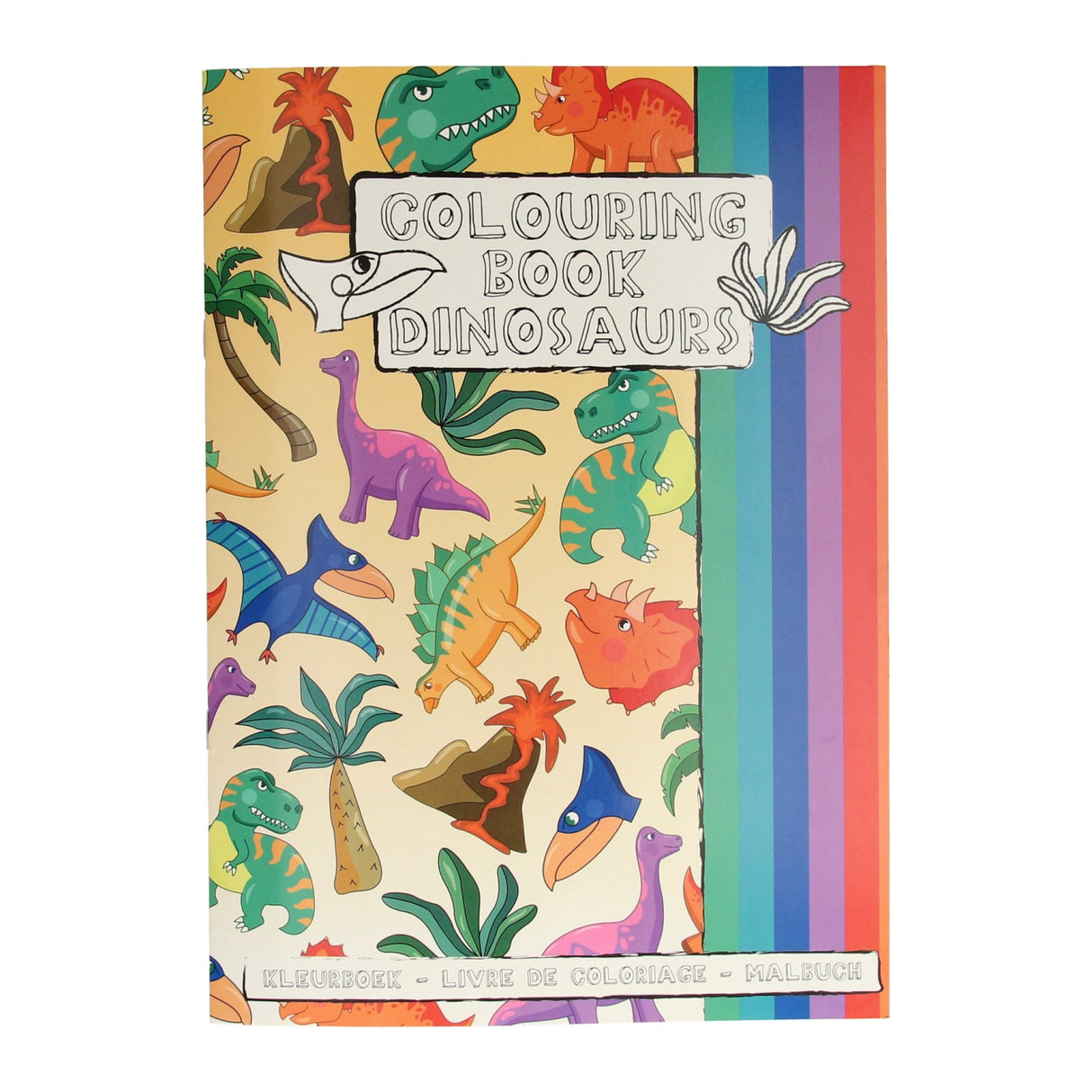 Duckiez coloring book with dinosaur sticker sheet