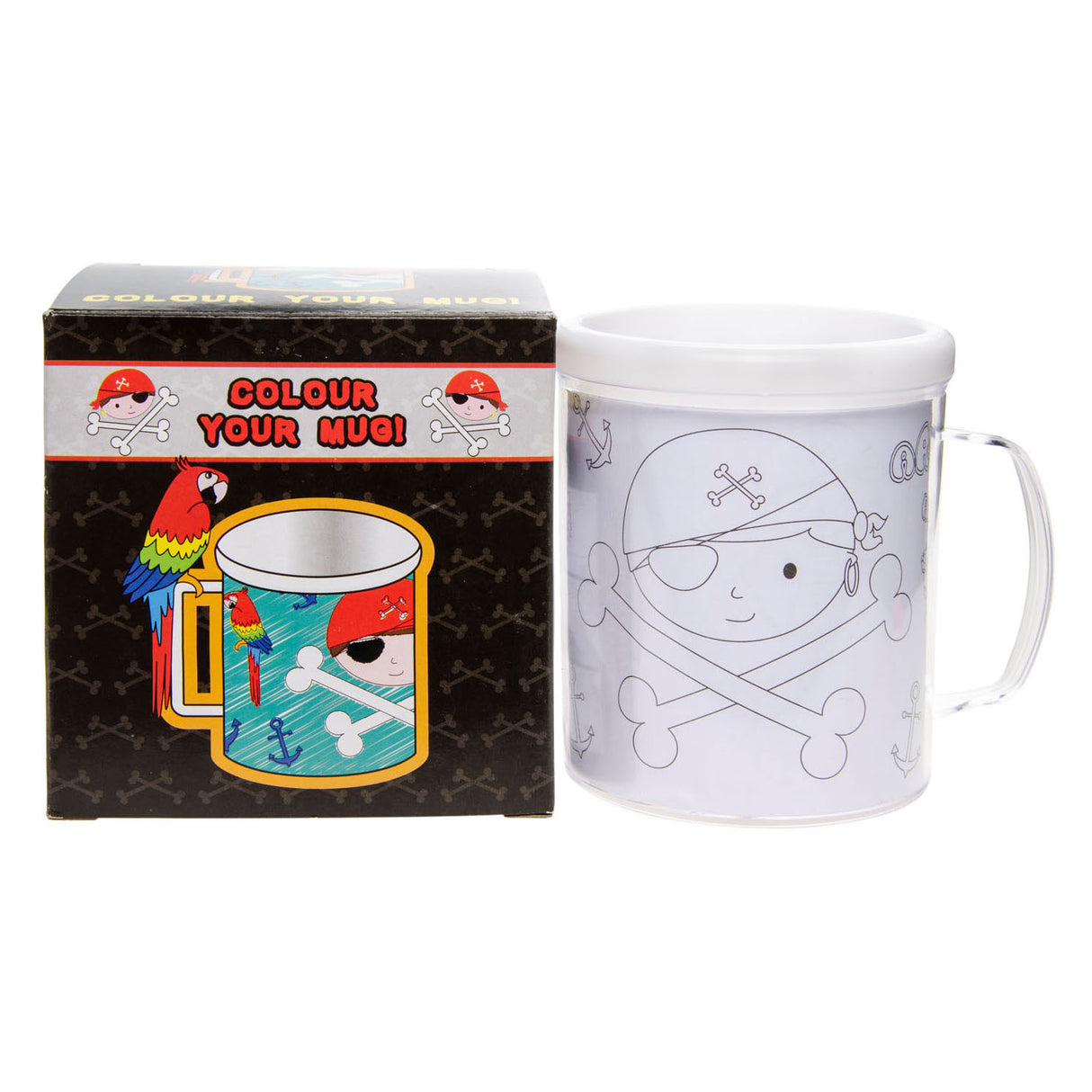 Colora la tua tazza di pirata