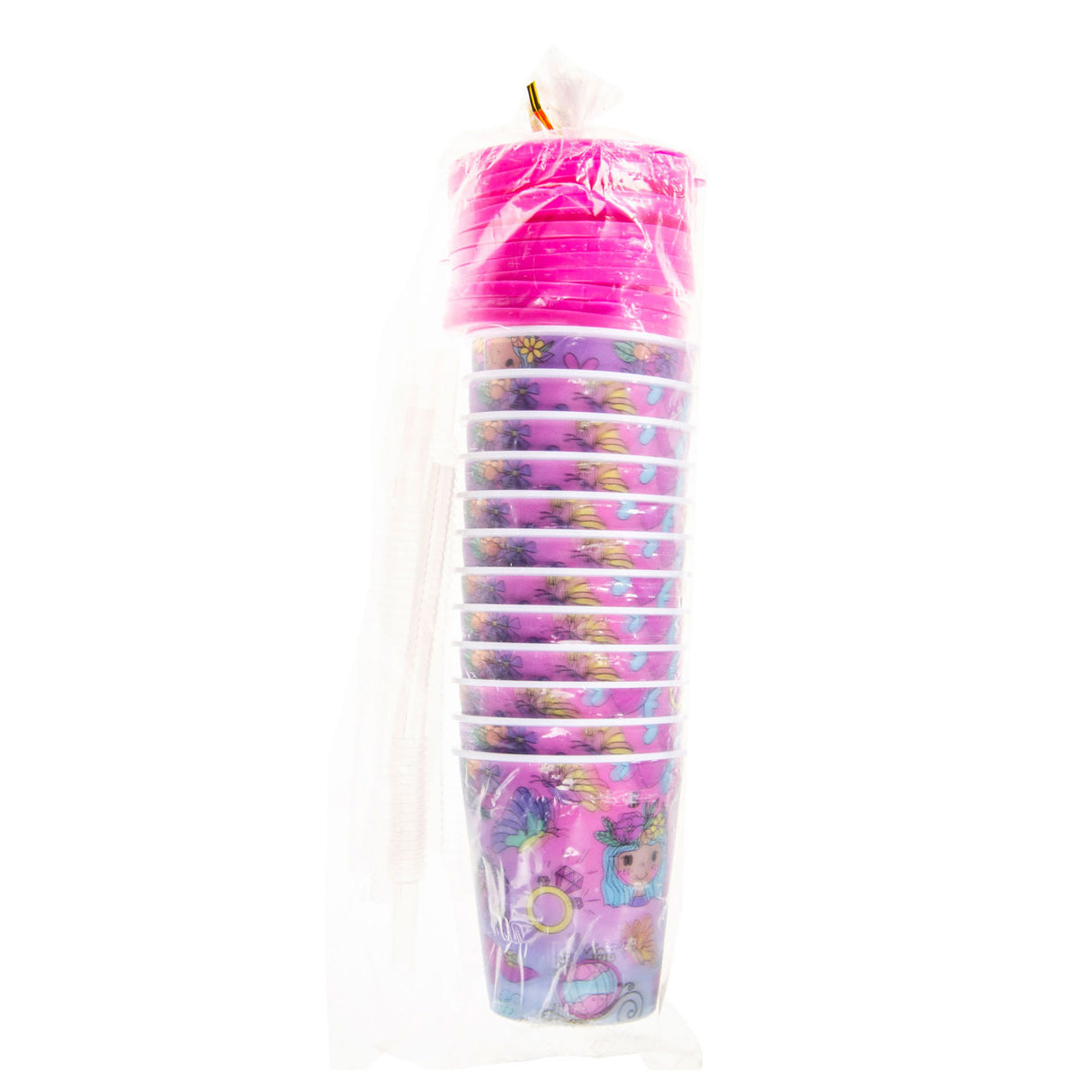 Duckiez cup with lid and straw Princess, 12st.