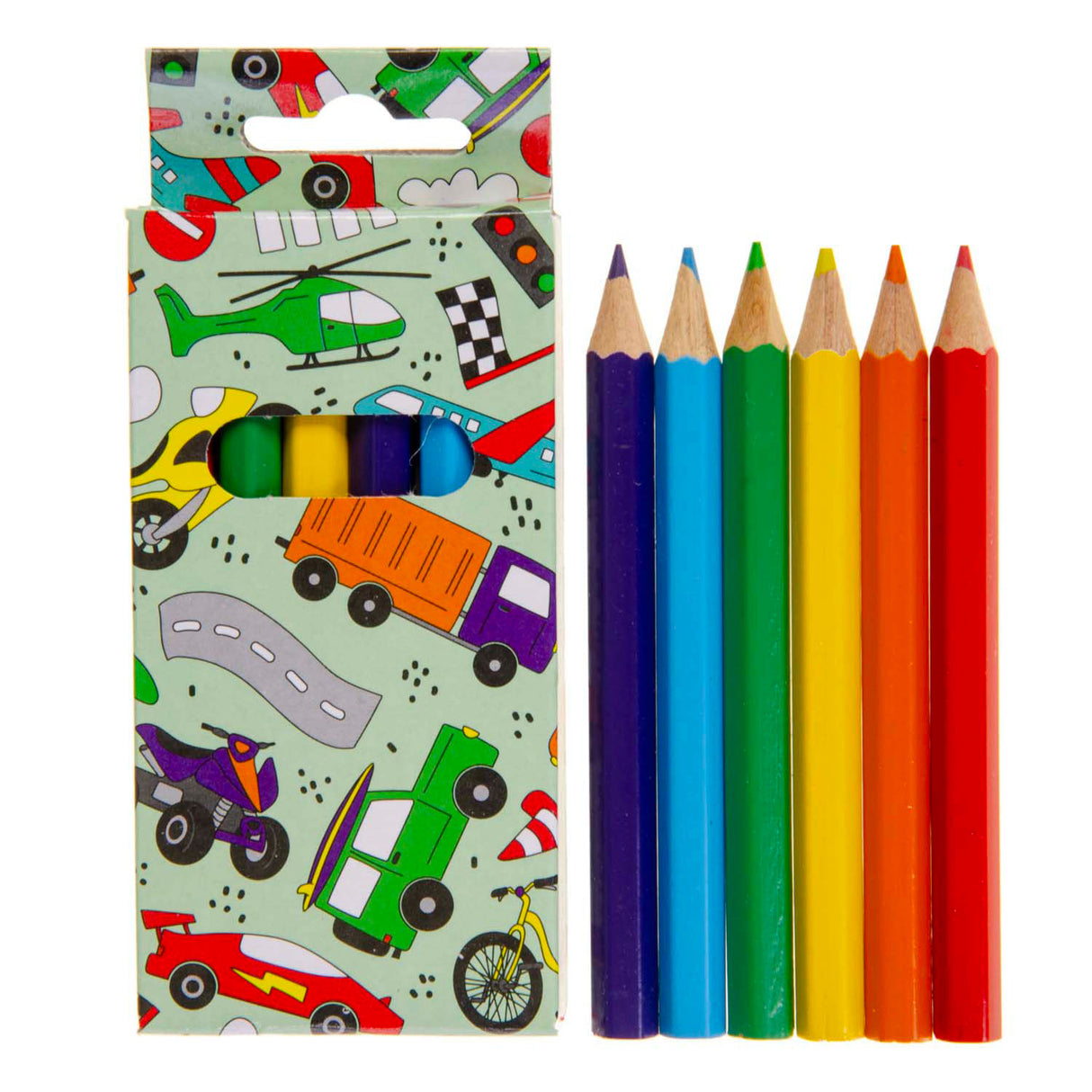 Duckiez colored pencils vehicles, 6th.