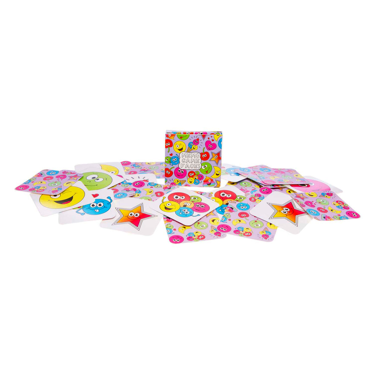 Duckiez mini memo game smiley face, 28 cards