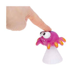 Duckiez pop up springende spin, 9,5 cm
