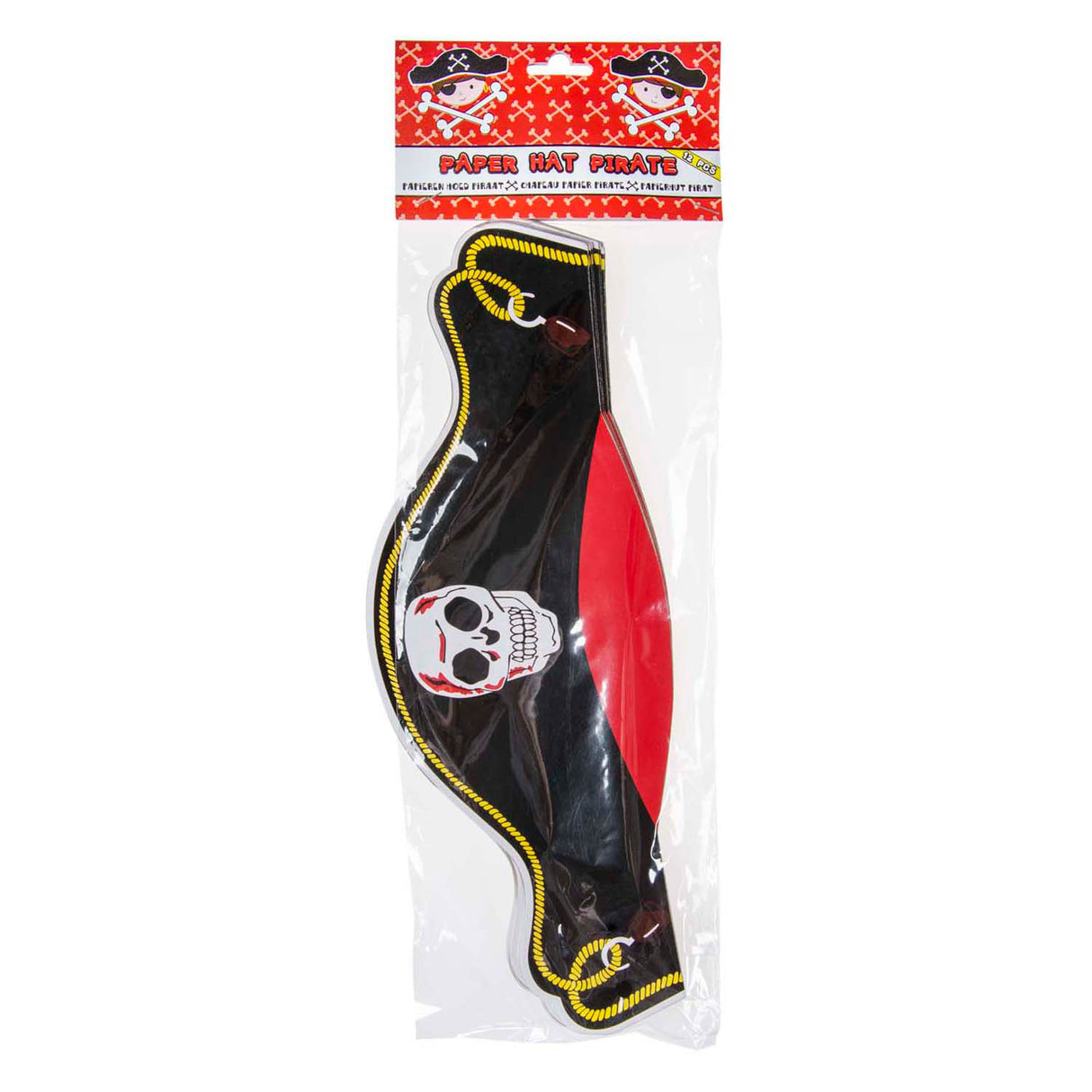 Duckiez kartonnen piratenhoed