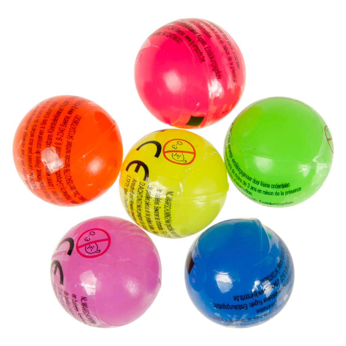 Duckiez mini bouncy balls neon colored, 50 pcs.